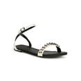 thumbnail image 1 of Chase and Chloe Spike Studded Ankle Strap Flat Sandal 20187, 1 of 4