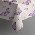 thumbnail image 5 of Beige Butterfly Pattern Square Tablecloth,Waterproof Square Table Cover,Wipeable Spillproof Washable Table Cover for Home Kitchen Party Decor 42"X42"(107x107cm), 5 of 6