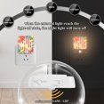 thumbnail image 4 of Yayeee 2-Pack Plug in LED Night Lights with Light Sensors Motion Detectors, White Striped Lemon, 4 of 7