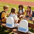 thumbnail image 3 of Leeye Backpack Cute Floral Heavy Custom Ruffle Rib Latice Inch Duty Bookbag Daycare Rose Blue Birthday, 3 of 3