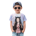 thumbnail image 6 of Demon Slayer Boys' T-Shirt Cartoon Round Neck Demon Slayer Tshirts Christma Gift, 6 of 7