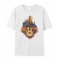 thumbnail image 7 of Flower Guitar City Men's T Shirts T-Shirt for Men Crew Neck Tees Cotton Tops, White, M, 7 of 7