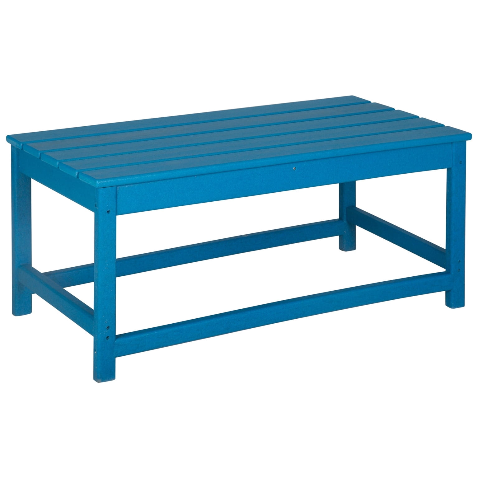 Polytrends  Laguna Hdpe All Weather Outdoor Patio Coffee And Side Tables (3-Piece Set) Pacific Blue