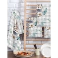 thumbnail image 2 of Easter Bunny Kitchen Dish Towels for Drying Dishes Set of 2, Green Eucalyptus Leaves Spring Flowers Grey Plaid Waffle Weave Microfiber Hand Tea Bathroom Towels Quick Dry & Absorbent Towel 15.7x23.6, 2 of 7