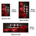thumbnail image 5 of YIMEIS Red Wine Rose Candlelight Valentine's Day Fall Kitchen Mats Set of 2,Xmas Winter Seasonal Farmhouse Home Seasonal Decorations Rugs for Floor - 16''*24'' and 17''*47'' in, 5 of 10