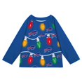 thumbnail image 2 of Toddler Buffalo Bills Two-Piece Garland Holiday Long Sleeve Pajama Set, 2 of 3