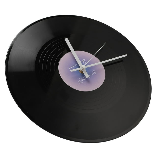 Relojes de Pared Congracia, Relojes de Grabación de Música Redondos Retro de 12 Pulgadas, Relojes Silenciosos que no Hacen Tictac Con Pilas, Decretació del Hogar, Relojes