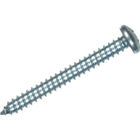 

10 Pk Hillman #10 X 1-1/4 Phillips Pan Head Zinc Sheet Metal Screw @ 8/Pk 5481