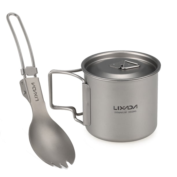 Material de camping Juego de utensilios de cocina Lixada 300ml / 350ml / 420ml / 550ml / 650ml / 750 Lixada Material de camping