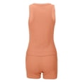 thumbnail image 6 of Aihuaihua Women's Casual Solid Color Slim Fit Tank Top and High Waist Shorts Two Piece Summer Outfit, 6 of 9