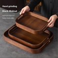 thumbnail image 4 of Tea Tray Small Tea Cup Storage Plate Solid Bamboo Tea Plate M, 4 of 5