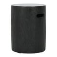 thumbnail image 5 of SAFAVIEH Outdoor Collection Trunk Concrete Accent Stool Black, 5 of 8