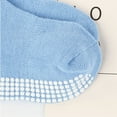thumbnail image 6 of Tisoloow Baby Non Slip Socks Toddler Socks With Grips Ankle for Infants Kids Boys Girls Low Cut cotton Crew Socks solid color B 1-3 years old, 6 of 9