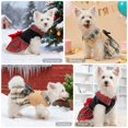 thumbnail image 4 of Vestido clásico a cuadros para perros con lazo de BEAUTYZOO para perros pequeños, 4 of 8