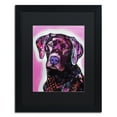 thumbnail image 2 of Trademark Fine Art "Black Lab" Canvas Art by Dean Russo, Black Matte, Black Frame, 2 of 4