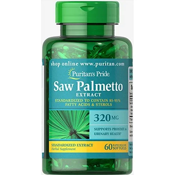 Puritan's Pride Saw Palmetto Standardized Extract 320 mg60 Softgels