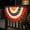 1* Light Banner, variant on 1.5*3 Ft LED Patriotic Bunting Banner for 250th Anniversary, Half Fan LED Outdoor American Flag Bunting for Porch, Decorative Star Banner