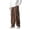 Brown#9527, variant on BOOMNY Men's Baggy Pants Solid Color Corduroy Cargo Pants for Men Wide Leg Plus Size Loose Warm Fall Winter Trousers With Pocket