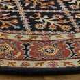 thumbnail image 3 of Safavieh Heritage Carmella Floral Wool Area Rug, Navy/Red, 6' x 6' Round, 3 of 8