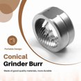 thumbnail image 4 of 38mm Conical Burrs for Manual Coffee Grinder, Sweet High-Uniformity Espresso Grinding Flat Burrs Coffee Accessories, 4 of 7