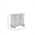 thumbnail image 3 of Picket House Furnishings Table de Chevet Serena 3 Tiroirs avec Ports USB, 3 of 11