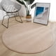 thumbnail image 1 of XmhyTop-A Alfombra redonda de 80 x 80 cm, supersuave, estilo minimalista y moderno para dormitorio y sala de estar, 1 pieza, color caqui., 1 of 5