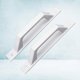 thumbnail image 2 of 2Pcs Aluminium Alloy Art Industrial Style Handle Bar Pull Handle Practical Grab Handle for Gate Cabinet Shed Door with Screwings(White), 2 of 4