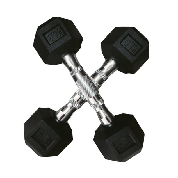 Par de Mancuernas Hexagonales, Goma de alta Resistencia 5lb IINFINITÉ IF-HL5 INFINITÉ IF-HL5