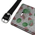 thumbnail image 2 of Watercolor Watermelons Pattern Rectangle Leather Luggage Card Suitcase Carry-On ID Tag, 2 of 7