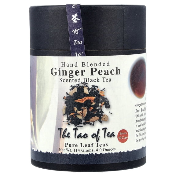 The Tao of Tea, Ginger Peach Tea, Loose Leaf Tea, 4 Oz Tin