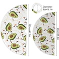 thumbnail image 3 of GZHJMY Avocado Christmas Tree Skirt Home Decoration Large Round Christmas Tree Skirt for Holiday Party Home Christmas Day Ornaments, 35.4", 3 of 6