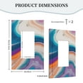 thumbnail image 5 of ZICANCN Outlet Covers Wall Plate, Colourful Marble Wallpaper Light Switch Cover Decorative, Duplex Toggle Combo 1-Gang, 5 of 9