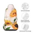 thumbnail image 5 of Balery Sunflower 5 Pattern Car Seat Cover - Soft & Breathable Front Premium Covers with Non-Slip Protector Fits Most Automotive, Vans, SUVs, Trucks - 1 Unit, 5 of 5