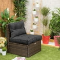 thumbnail image 1 of POINTERTECK Rattan Chair Cushion Garden Wicker Cushion Back and Seat Cushion Rattan Chair Pads Replacement Cushions for Deep Seating Patio Chair Garden Furniture Outdoor Patio(1pc Back Cu, 1 of 6