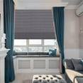 thumbnail image 1 of MOOD Blackout Cellular Shades | Luxury meets function | Cordless, Extra Large 1.5 Inch Cells, Insulation, Acoustic Comfort | Honeycomb Blinds for Windows | Storm | 33.5" Width x 60" Height, 1 of 7