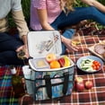 thumbnail image 5 of FORMRS Insulated Cooler Bag 24 Cans Capacity Soft Leakproof Lunch Box with Side Pockets, Blue Sea, 5 of 7