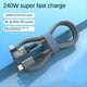 thumbnail image 4 of Cable USB 4 90° 40Gbps Cable de Datos USB4 Tipo C Carga Rápida PD 240W, Transferencia de Video 8K 1.5M, 4 of 5