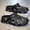 Black, variant on Men'S EVA Slip-On Moccasin Sandals - Featuring a Soft And Breathable Arch Design with a Camouflage Pattern, These Lightweight Shoes Are Perfect for Both Indoor And Outdoor Use