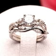 thumbnail image 2 of Yonte Wedding Ring Set for Women Sterling Silver Engagement Ring 6mm Cz Band Ginger Lyne Collection, 2 of 6