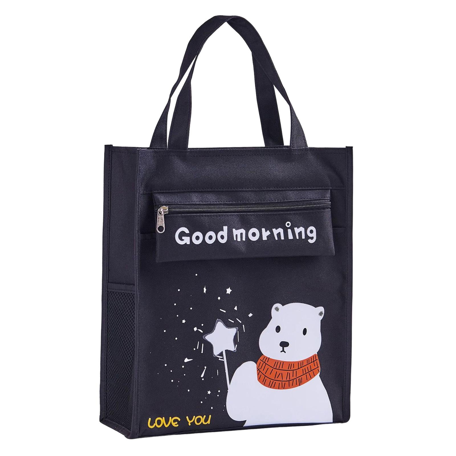 Kids Tote Bags Top Handle Handbag Shopping Bag for Children Boys Girls Travel Cute Bear Walmart