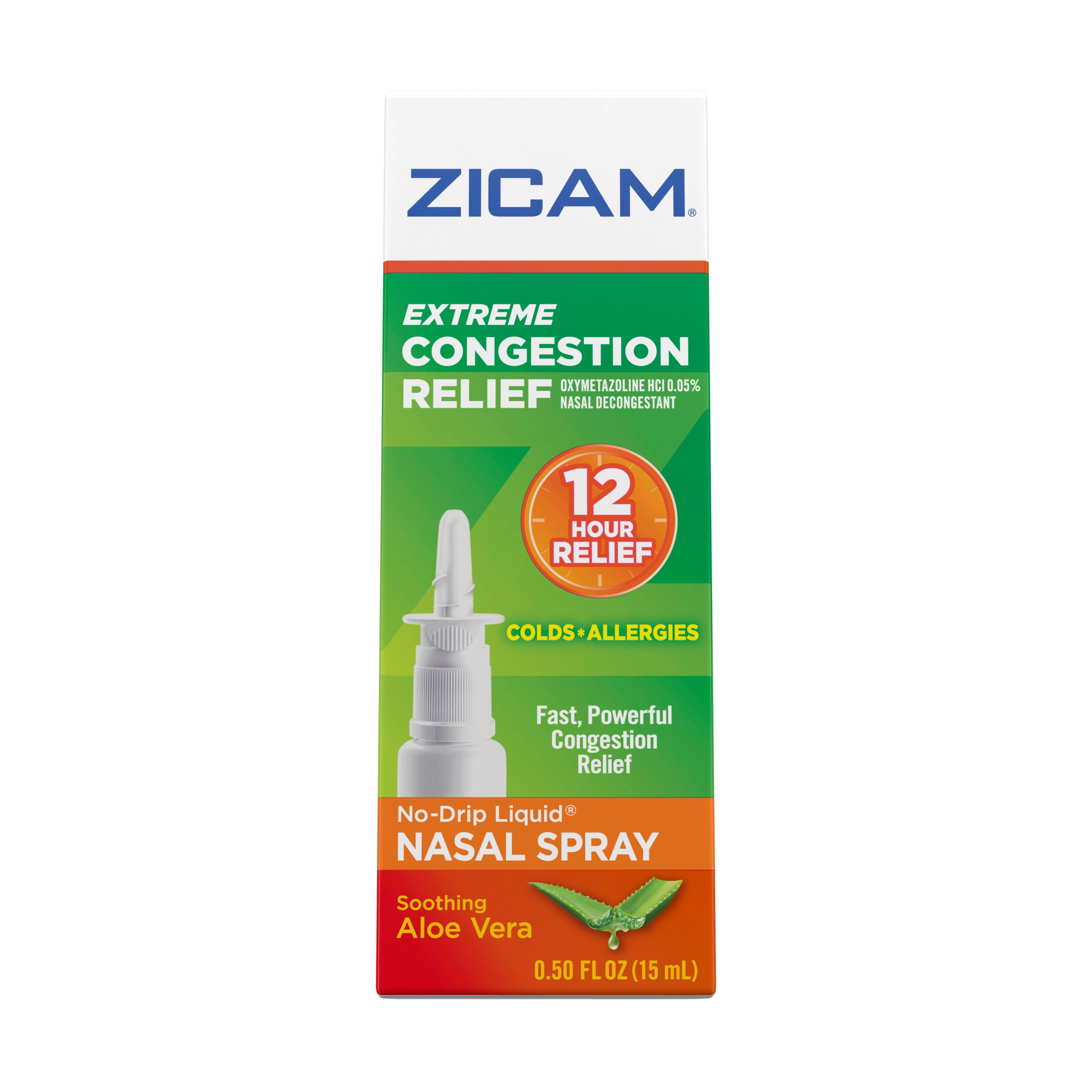 Zicam Extreme Congestion Relief No Drip Nasal Spray With Soothing Aloe Vera 05 Oz Home And Garden 