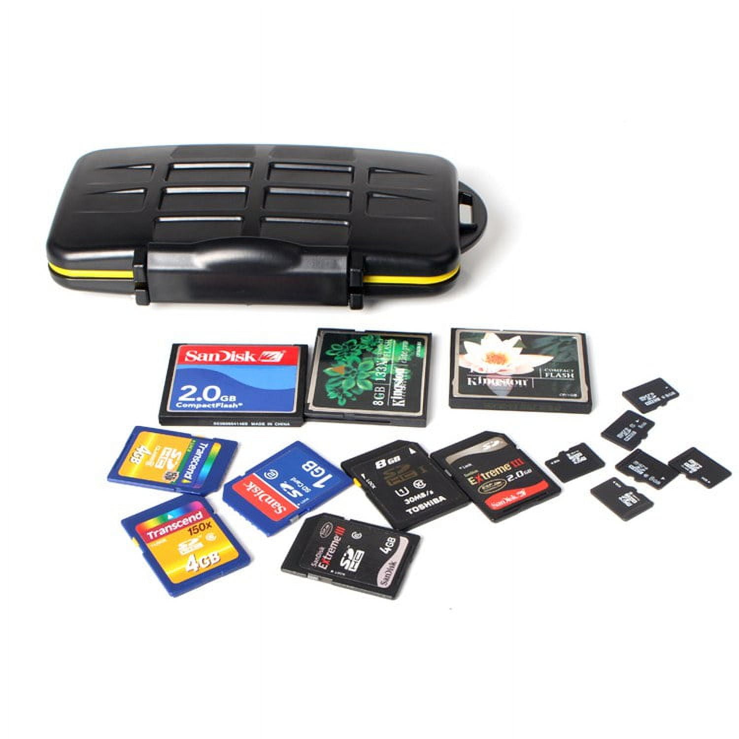MC-CF/SD/MSD8 Rugged Water-resistant Memory Card Case,4Pcs