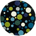 thumbnail image 4 of SAFAVIEH Soho Dots Polka Dots Wool Area Rug, Black/Multi, 7'6" x 9'6", 4 of 9