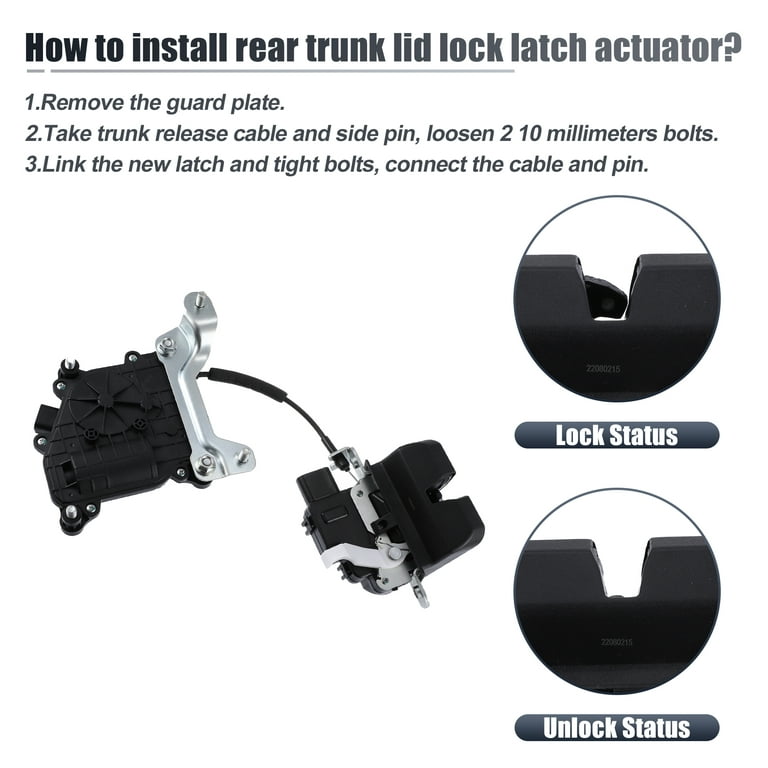 New Tailgate Trunk Latch Mechanism Trunk Door Lock Actuator For