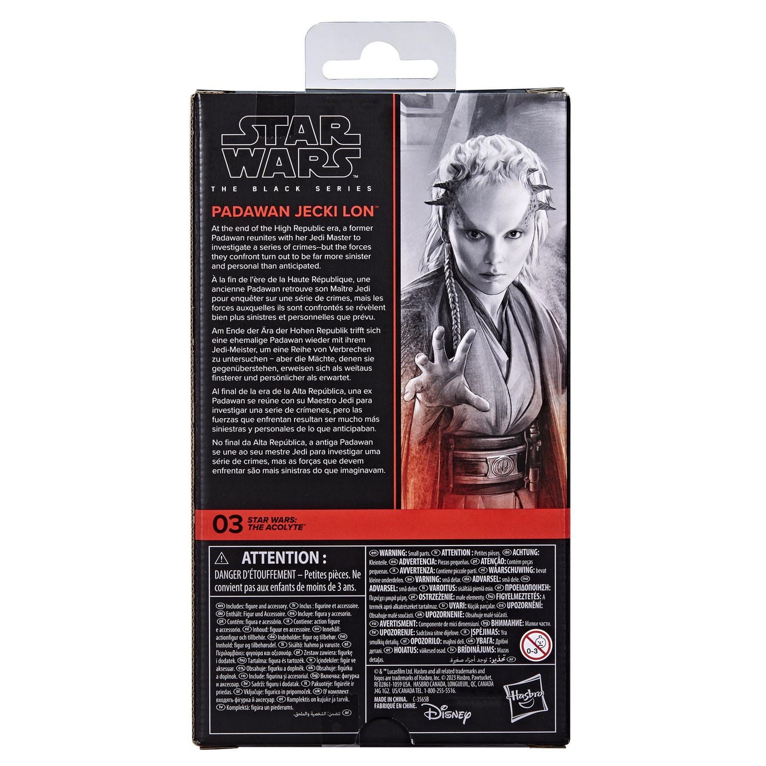 Star Wars The Black Series Padawan Jecki Lon Collectible Action Figure (6”)