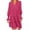 Hot Pink, variant on yillto Dresses for Womens Long Sleeve Casual Loose Spring Fashion Crew Neck Mini Dress Clothes