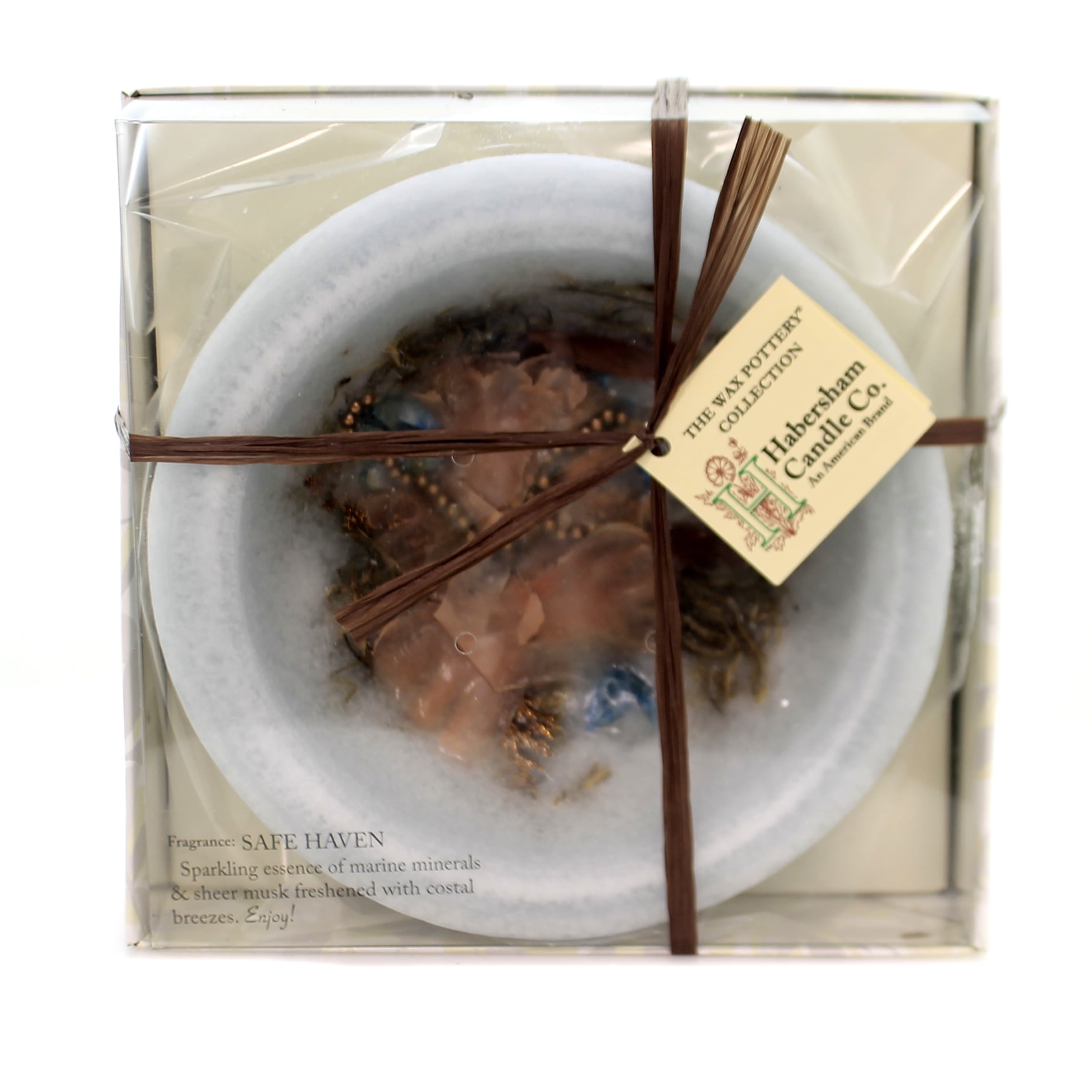 Habersham Candles SAFE HAVEN LARGE VESSEL Wax Wax Pottery Flameless Fgwxpt0321