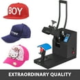thumbnail image 3 of VEVOR Heat Press 6x3.75 inch Curved Element Hat Press Clamshell Design Heat Press for Hats Rigid Steel Frame No Stick Digital LCD Timer and Temperature Control (6x3.75Inch Clamshell Design), 3 of 9
