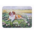 thumbnail image 1 of Carolines Treasures 7446RUG Saint Bernard in Flowers Machine Washable Memory Foam Mat, 1 of 4
