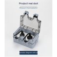 thumbnail image 3 of Toma de corriente para exteriores, caja de toma de corriente IP66 resistente al agua y a la intemperie, enchufe para exteriores, enchufe bloqueable con cubierta transparente, 3 of 5